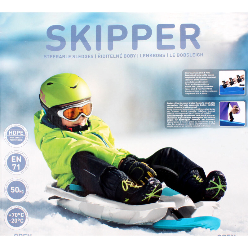 Skipper plastové boby titan modrá 1