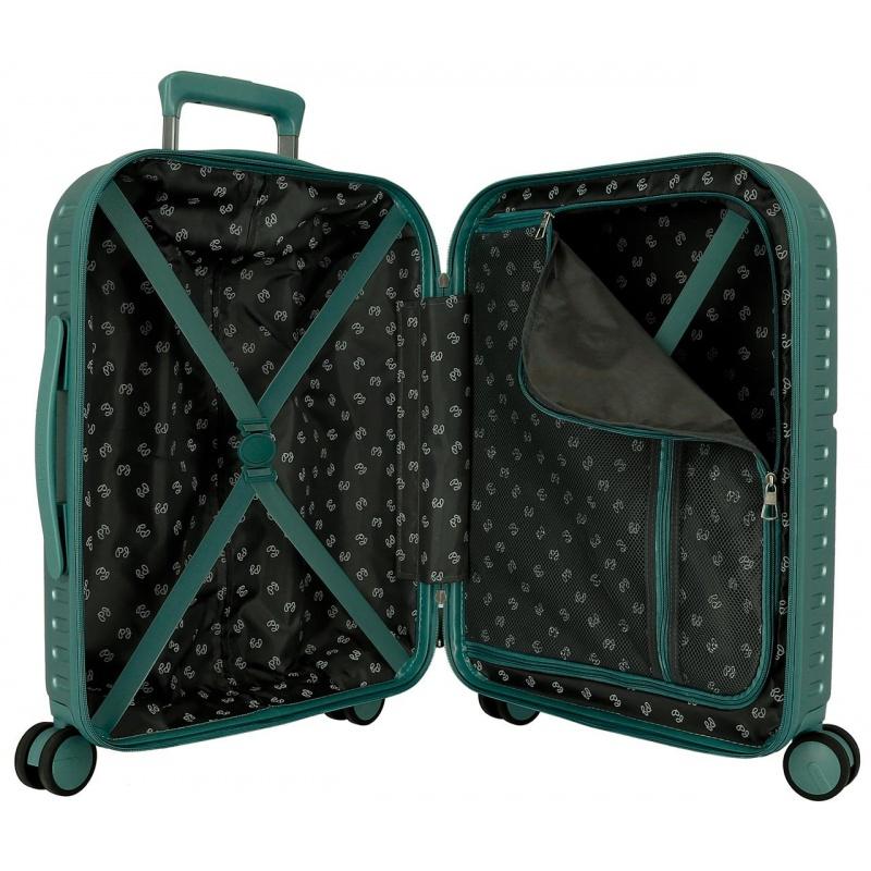 PEPE JEANS Highlight Verde, Sada luxusných ABS cestovných kufrov 70cm/55cm, 768952B 10