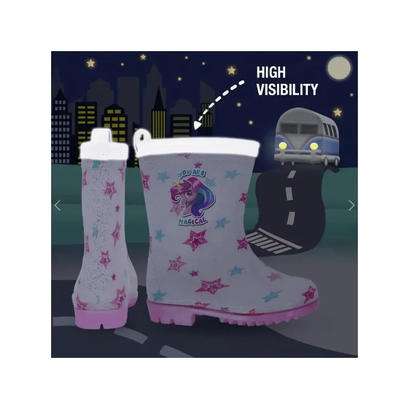 Detské reflexné gumáky Perletti Cool Kids Unicorn, 15607 - 30/31 4