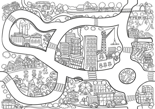 Fakt veľká omaľovánka Mesto 1