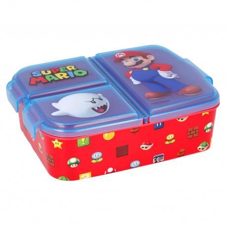 STOR Delený plastový box na desiatu SUPER MARIO, 21420