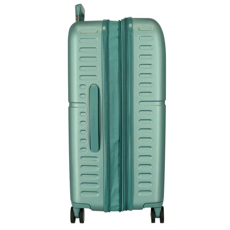 PEPE JEANS Highlight Verde, Sada luxusných ABS cestovných kufrov 70cm/55cm, 768952B 5