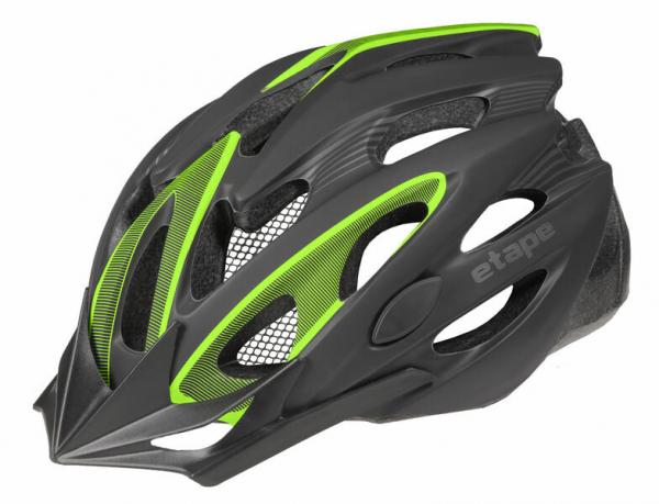 Etape Biker cyklistická prilba čierno-zelená, veľ. S-M