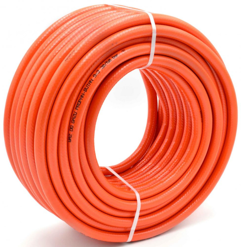 Hadica na propan-butan, 9 x 3 mm, 25 metrov, GEKO 1