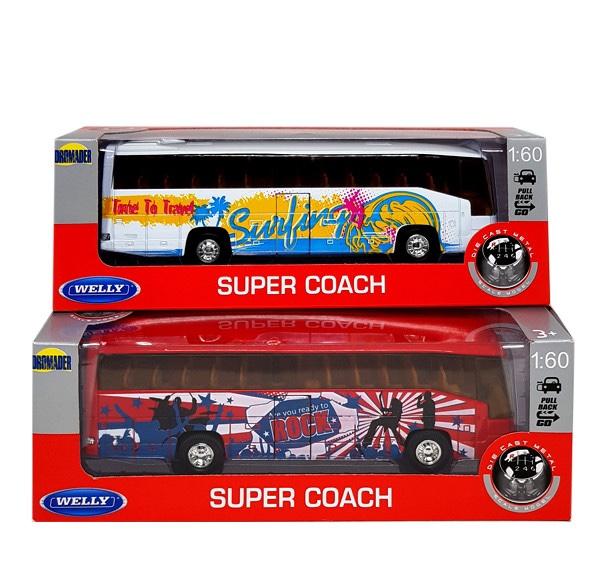 BUS Welly 1:60 Super Coach 2