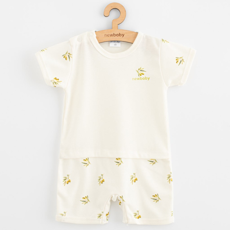 Dojčenský letný overal z organickej bavlny New Baby Olivy 56 (0-3m)