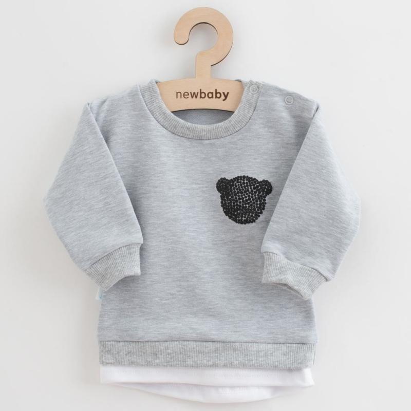 Dojčenská súprava tričko a tepláčky New Baby Brave Bear ABS sivá 68 (4-6m)
