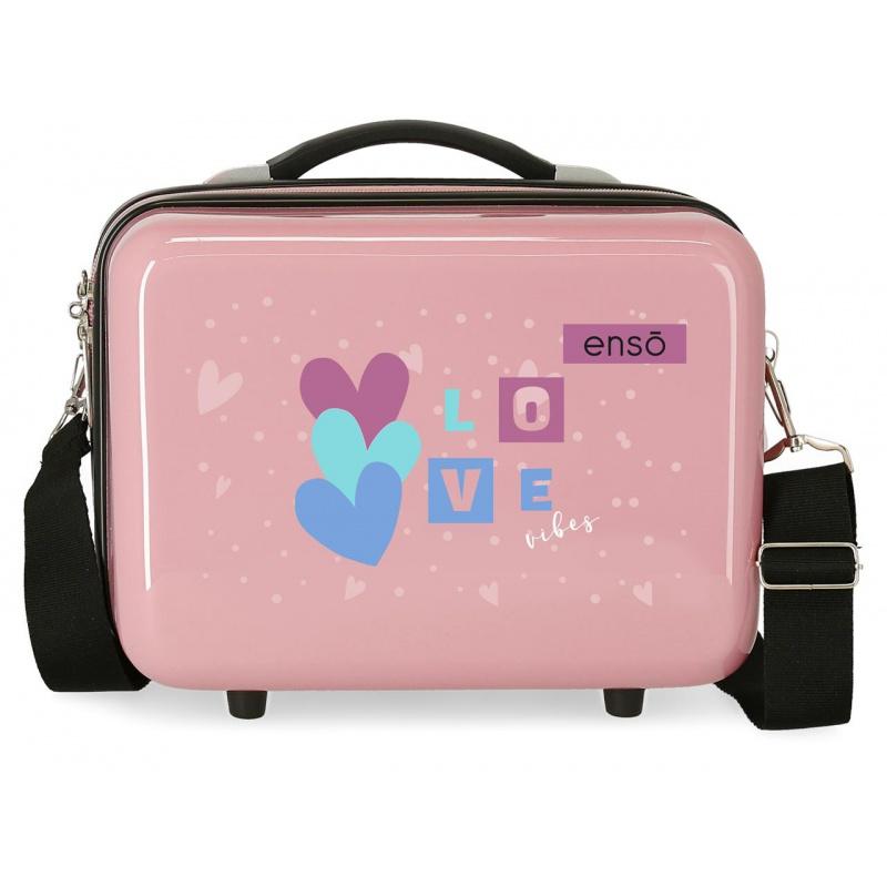 JOUMMA BAGS ENSO Love Vibes, ABS Cestovný kozmetický kufrík, 21x29x15cm, 9L, 9453921