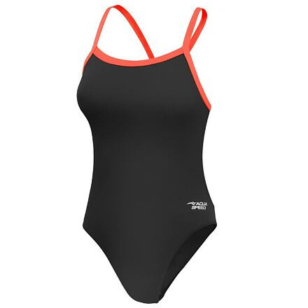 Aqua-Speed Ana dámske plavky čierna-oranžová veľ.44
