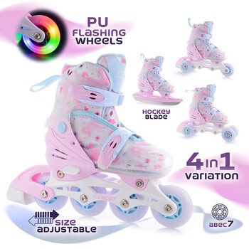 ADAPT LED GIRL 4in1 rozťahovacie korčule GIRL 31-34