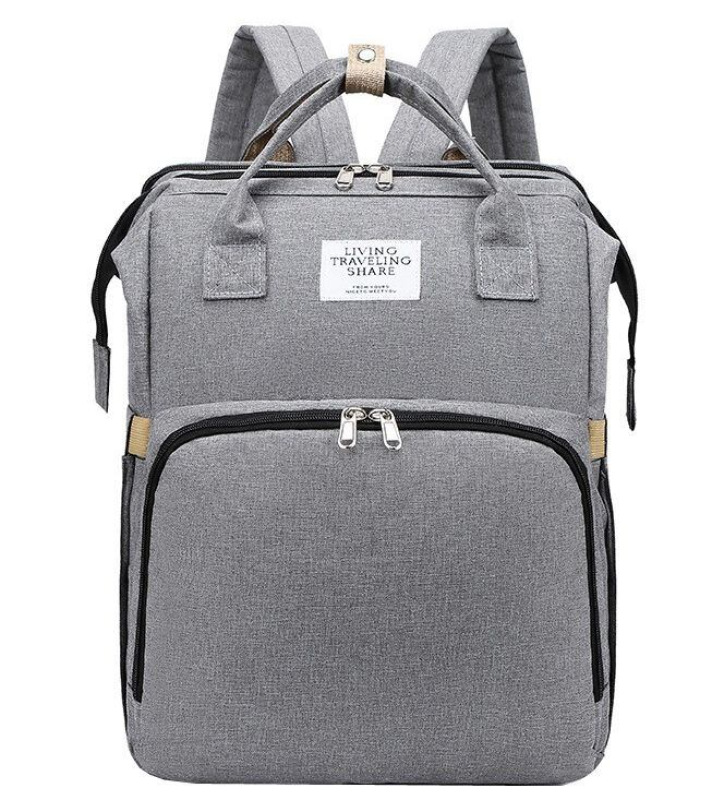 Mommy batoh pre mamičky sivá