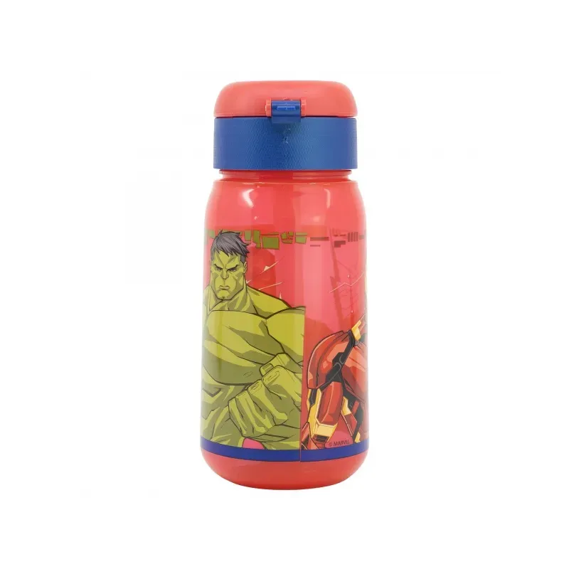 STOR Plastová fľaša s automatickým otváraním  AVENGERS, 510ml, 74142