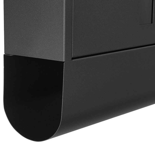 Poštová schránka 34 x 30 x 10 cm, čierna, GEKO 4