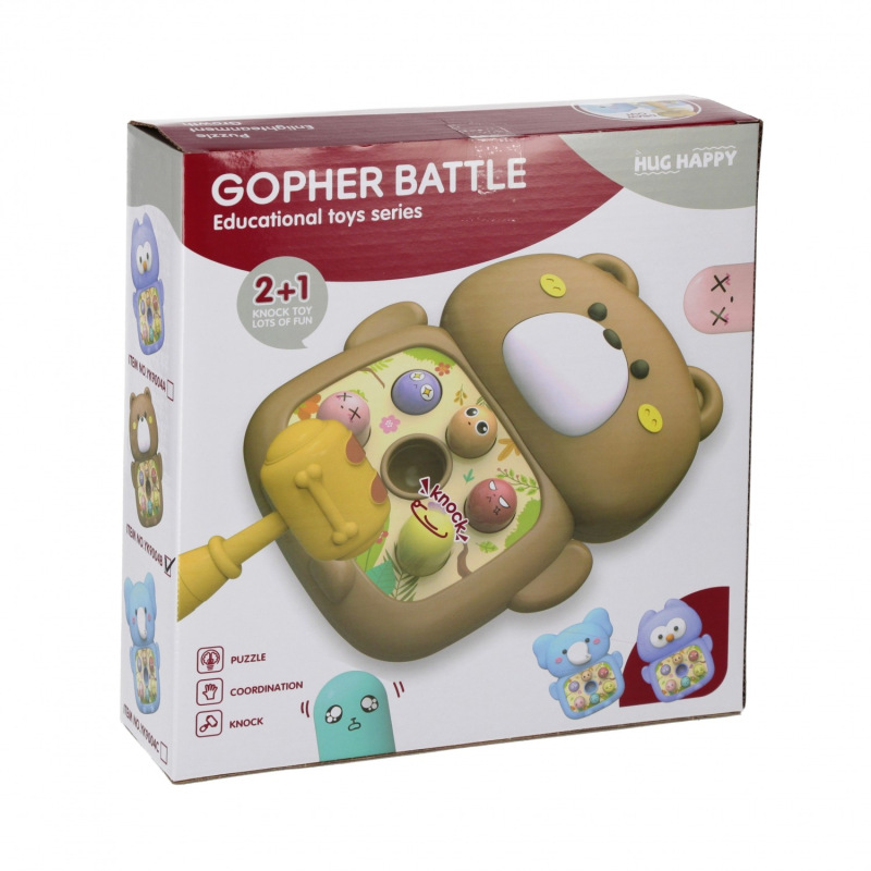 Hra zatĺkanie kladivom Medvedík 4