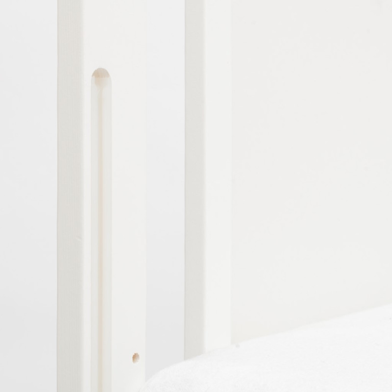 Detská postieľka New Baby BEA Zebra so sťahovacou bočnicou biela 5