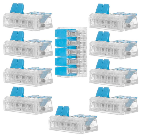 Sada elektrikárskych rýchlospojok 5 x 0,2 - 4 mm2, GEKO