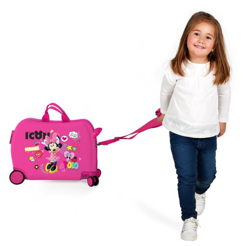 JOUMMA BAGS Detský cestovný kufor na kolieskach / odrážadlo MINNIE MOUSE Icon, 34L,2569861