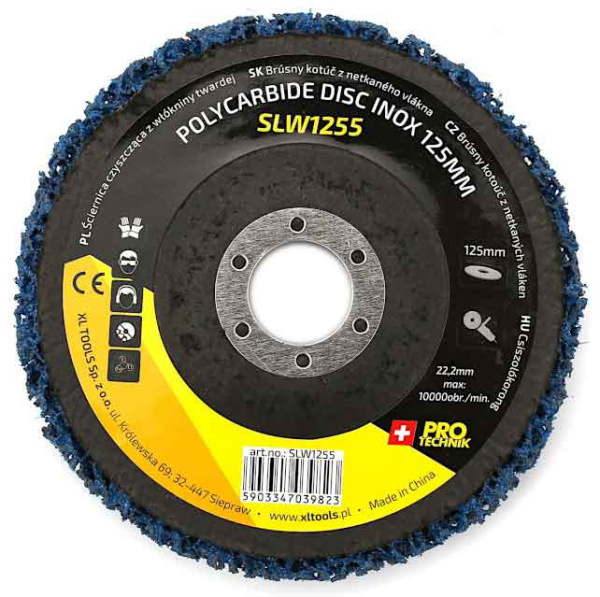 Brúsny kotúč na odstraňovanie hrdze a farby z dreva a železa 125 x 22 mm, XL-TOOLS 3