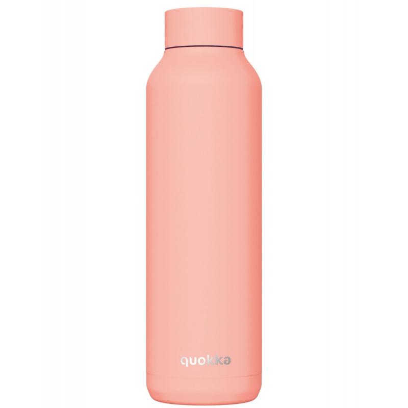 Quokka Solid, Nerezová fľaša / termoska Pastel Peach, 850ml, 40215