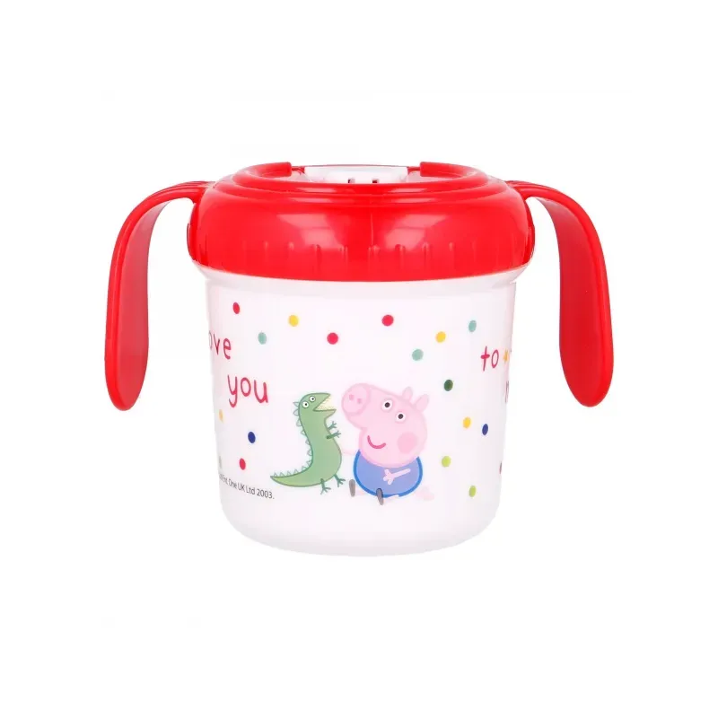 Tréningový termohrnček s plastovým náustkom PEPPA PIG, 250ml, 13485