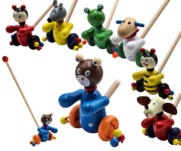 Drevené zvieratko na paličke 1