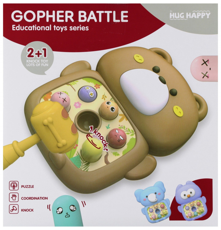 Hra zatĺkanie kladivom Medvedík 1