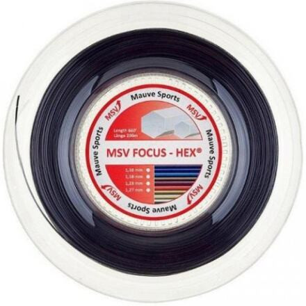 Focus HEX tenisový výplet 200 m čierna