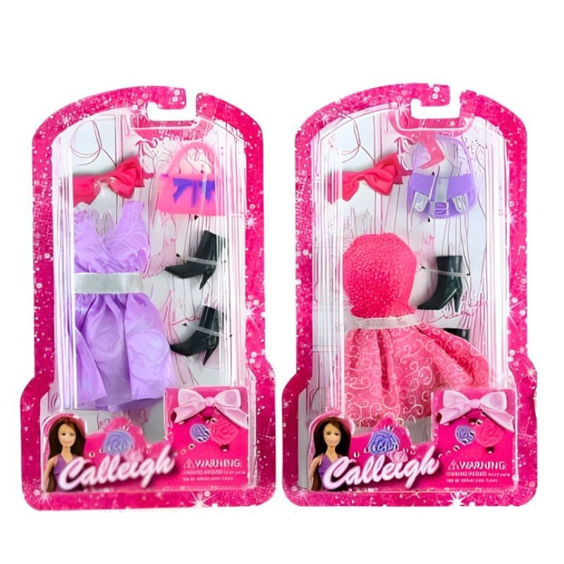 Šaty na bábiku - 2 druhy