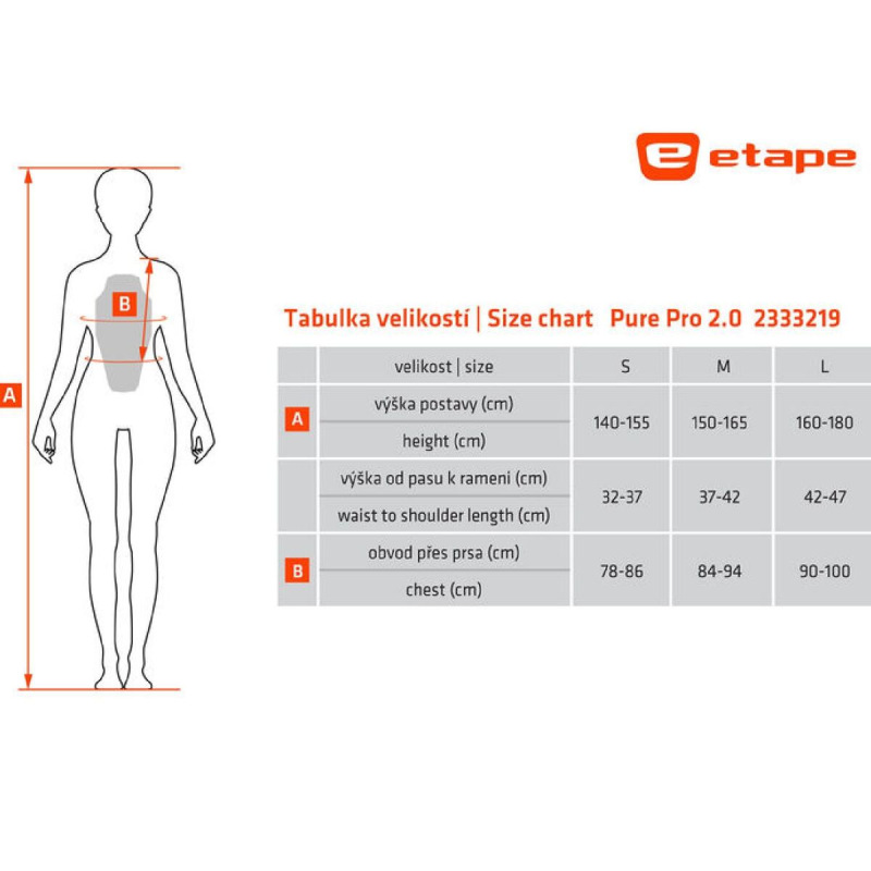 Pure PRO 2.0 chránič chrbtice čierna-biela 2