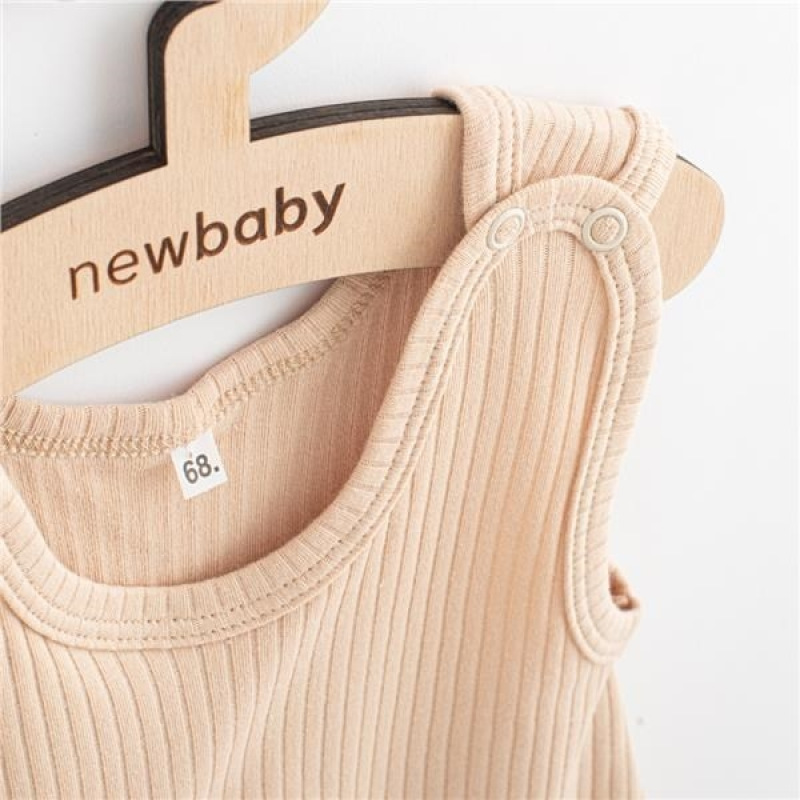 Dojčenské bavlnené dupačky New Baby Practical béžová 74 (6-9m) 1
