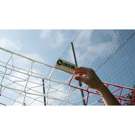 Football A11 M100 futbalová sieť biela-červená 4