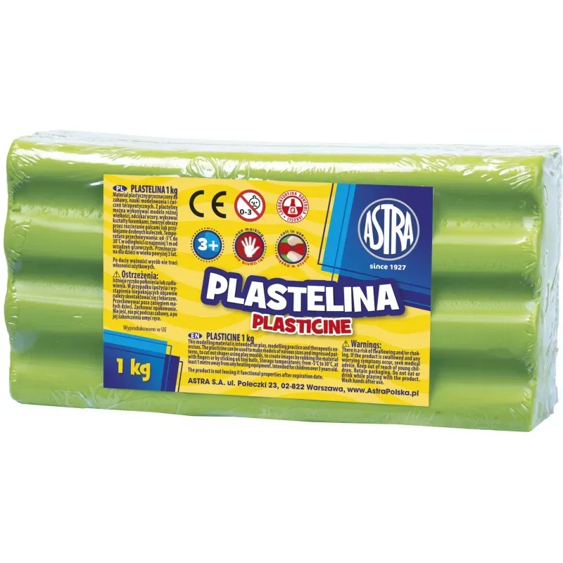 ASTRA Plastelína 1kg Zelená svetlá, 303111017