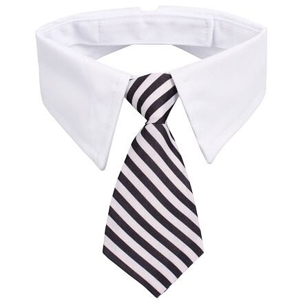 Gentledog kravata pre psov čierna-biela