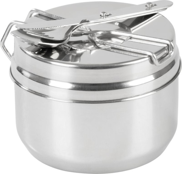 Set Strend Pro Grill, kempingová jedálenská súprava, nerez 13/15 cm 1