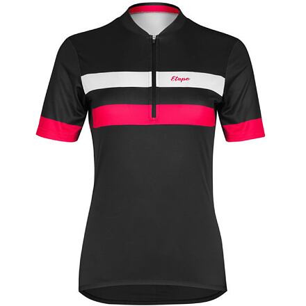 Etape Clara 2.0 cyklistický dres čierna-ružová veľ. L