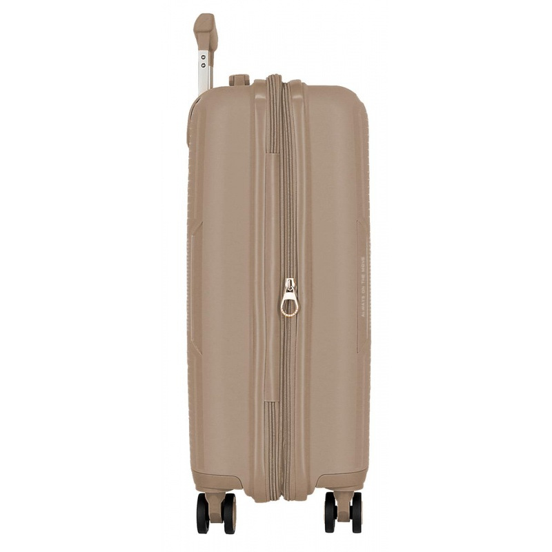 Kabínový kufor Movom Inari Champagne 55×39×20 cm, rozšíriteľný, 37/42 l, 532862A 3