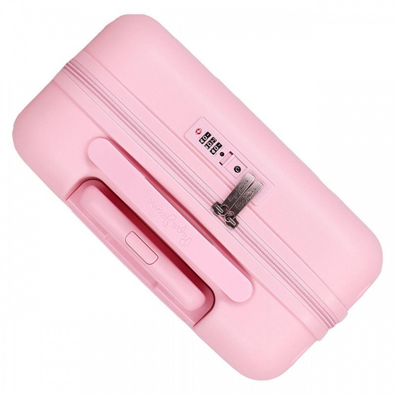 PEPE JEANS Highlight Light Pink, ABS Cestovný kufor, 55x40x20cm, 37L, 768912C (small) 5