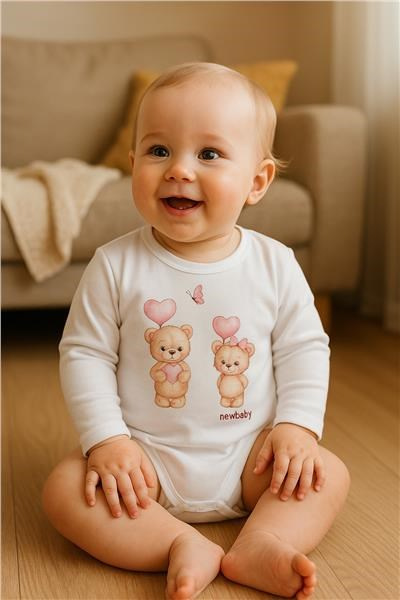 Detské body s potlačou New Baby Love Bears 86 (12-18m) 3