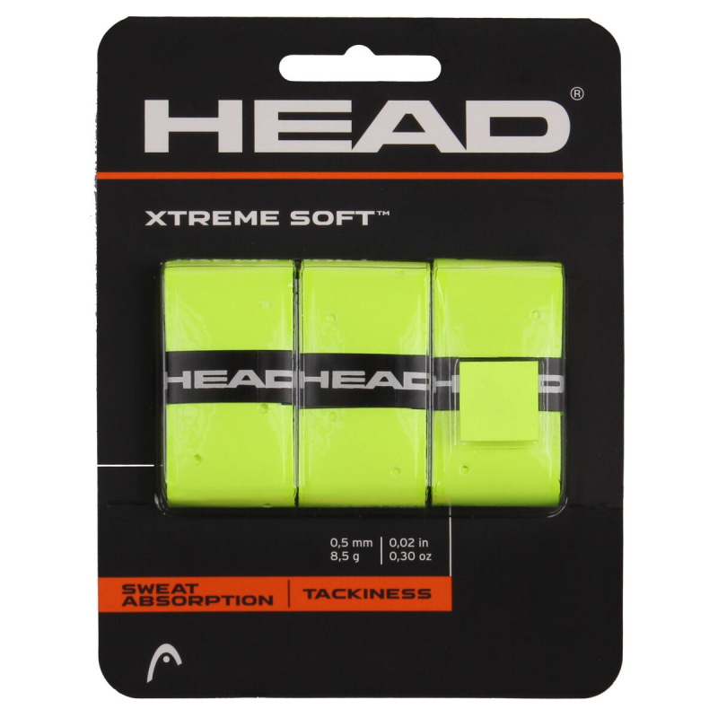 XtremeSoft 3 overgrip omotávka tl. 0,5 mm žltá reflexná