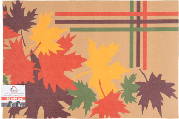 Rohožka MagicHome, pred dvere, Autumn, plast/latex, 40x60 cm 3
