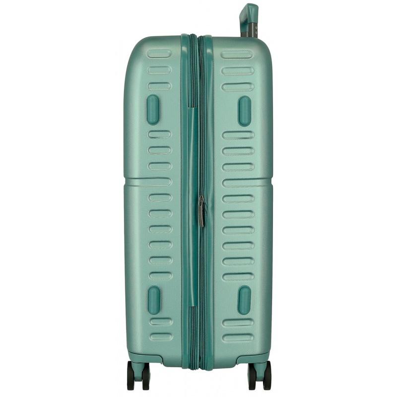 PEPE JEANS Highlight Verde, Sada luxusných ABS cestovných kufrov 70cm/55cm, 768952B 3