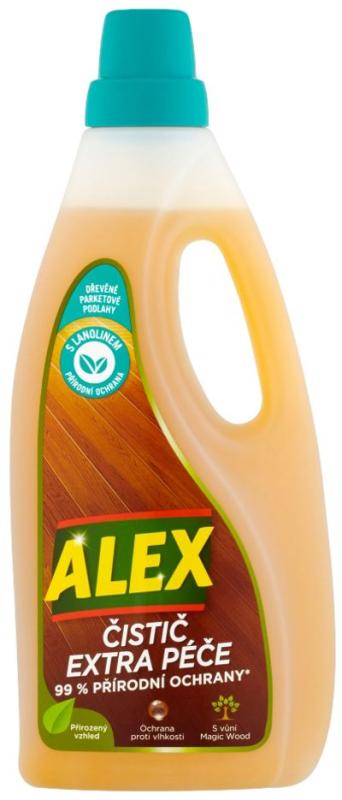 Čistič Alex, extra starostlivosť na drevené podlahy, 750 ml