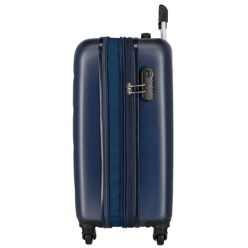 ROLL ROAD Flex Navy Blue, ABS Cestovný kufor, 55x38x20cm, 35L, 5848662 (small exp.) 5