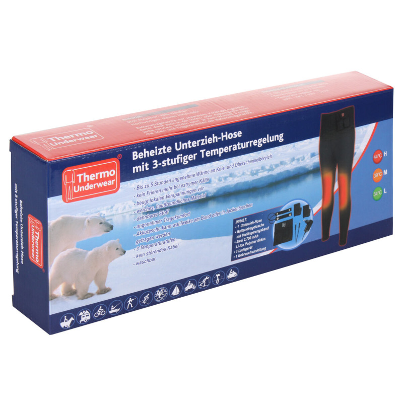 Thermo Underpants vyhrievané nohavice čierna 2