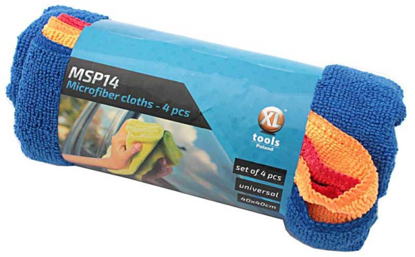 Sada utierok z mikrofíbra, 4 kusy, 40 x 40 cm, XL-TOOLS 2