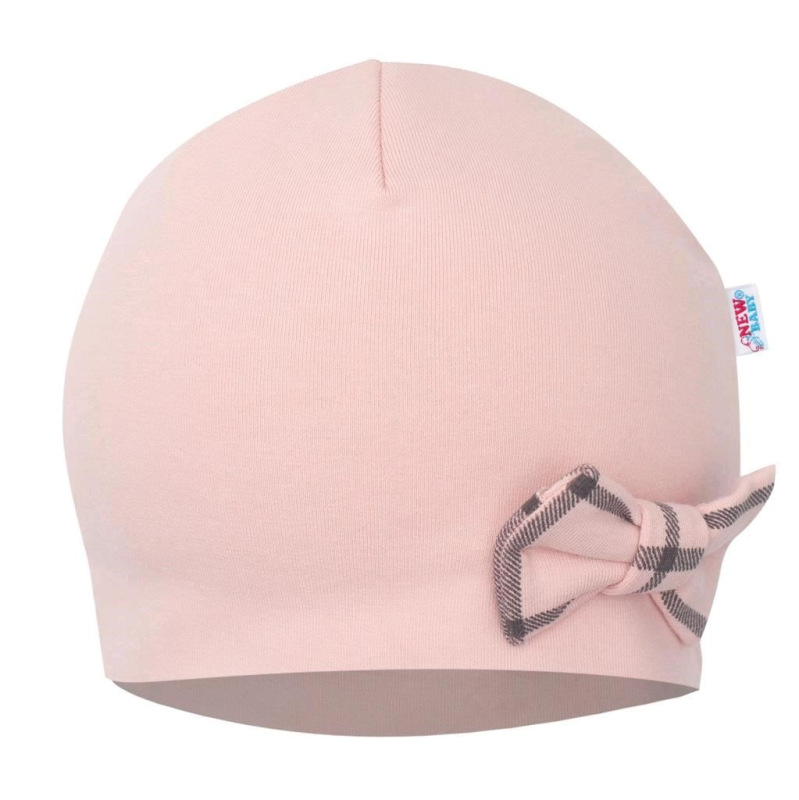 Dojčenská čiapočka s šatkou na krk New Baby Missy ružová 86 (12-18m) 1