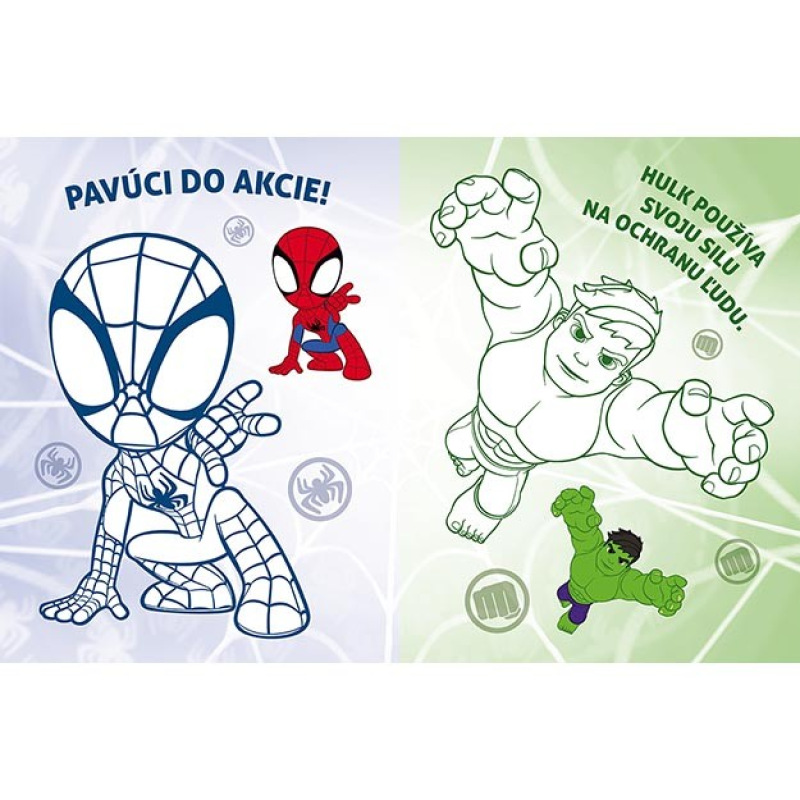 Maľovanky s nažehľovacími obrázkami Spidey 1