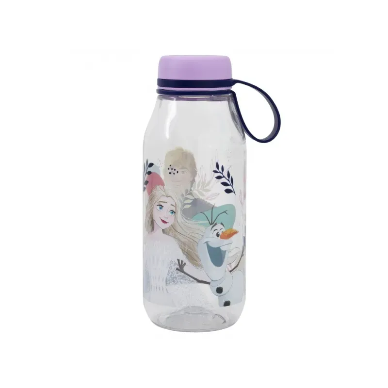 Plastová fľaša so silikónovým pútkom DISNEY FROZEN, 460ml, 74282