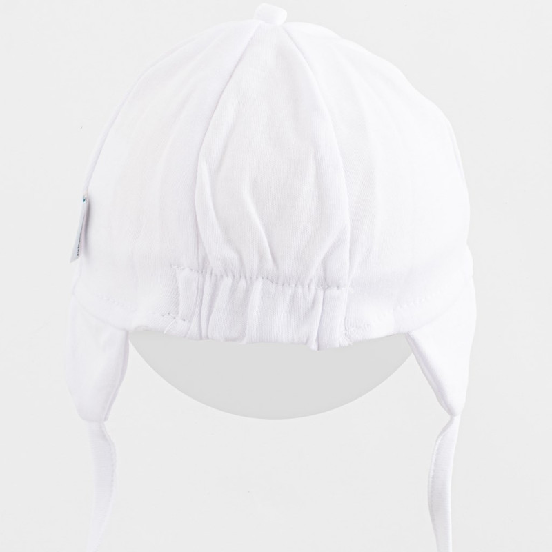 Detská bavlnená čiapka so šiltom New Baby Casually dressed biela 80/86 1