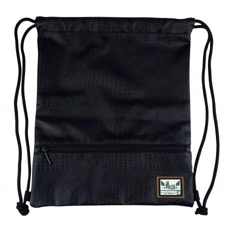 HASH® Luxusné koženkové vrecúško / taška na chrbát  Black Charm, HS-283, 507020033